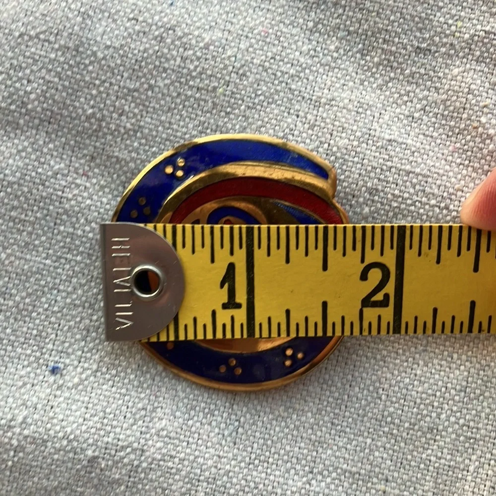 Vintage 1970s/80s Tara Ware Irish Celtic Enamel Bird Brooch Gold Tone